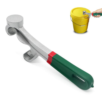 Upgraded 5 Gallon Bucket Opener Tool - Heavy Duty Aluminum Lid Wrench with Non-Slip Grip, Paint Can Opener for Industrial & Home Use