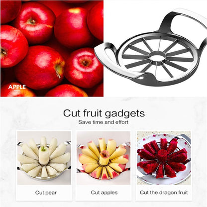 ELECTROEEL Premium Apple Slicer, Upgraded 12-Blade Extra Large Stainless Steel Cutter, Corer, Peeler for 4 Inch Apples