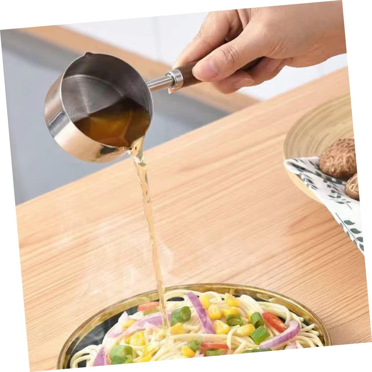Small Pot with Pour Spout, Chocolate Melting Pot, Mini Frying Pan, Stainless Steel Small Steamer