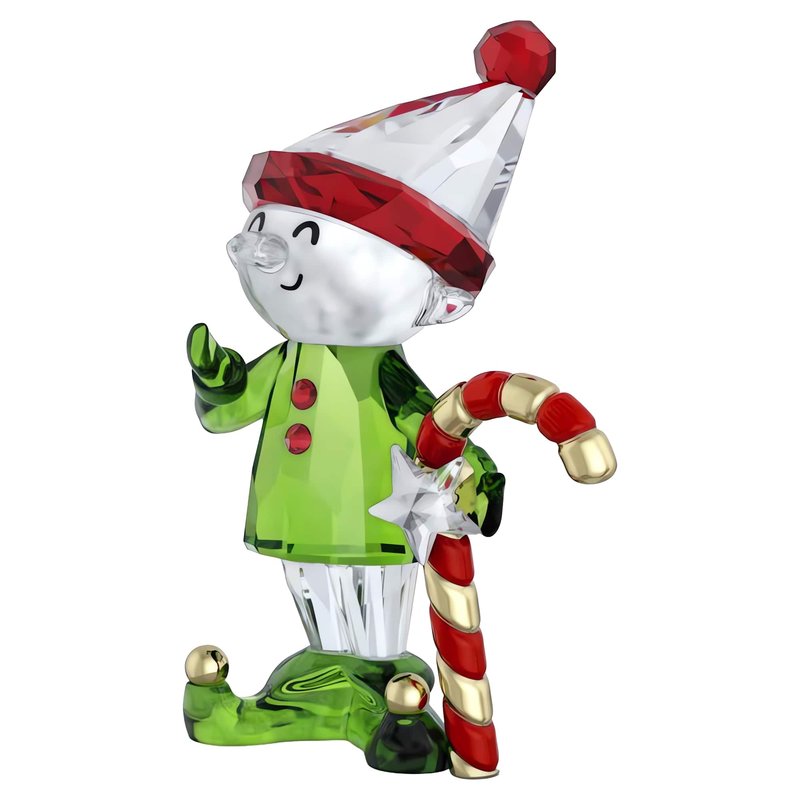 Swarovski Holiday Cheers Dulcis Elf and Candy Cane