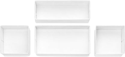 Whitmor Set of 4 Drawer Organizers, White