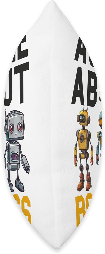 Robotics Funny Robot Engineer Men Boy Women Robotic Coach Throw Pillow