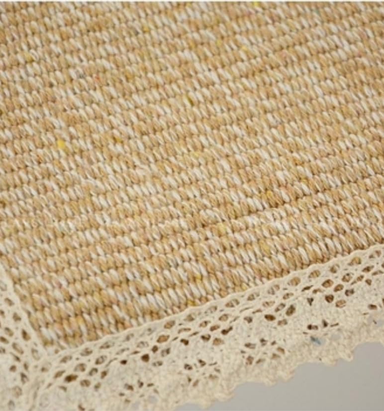 17.7 x23.6 Tablecloth Nightstand End Tabletop Dust Cover Night Stand Table Linen - Khaki