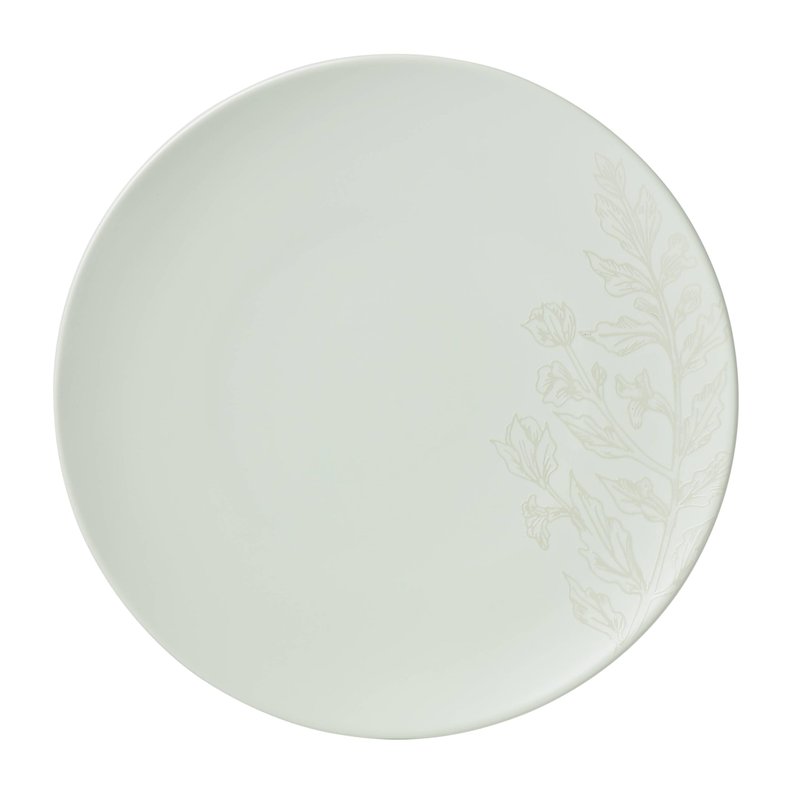 Oneida 897395 Roseto 12-Piece Dinnerware Set, Soft Sage