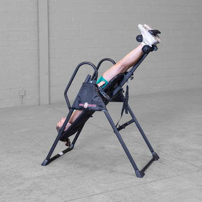 Body-Solid (BFINVER10B) Best Fitness Inversion Foldable Table, Lumbar Stretching and Strength Training Equipment for Professional Inversion Therapy, Home and Commercial Gym (Midnight Black)