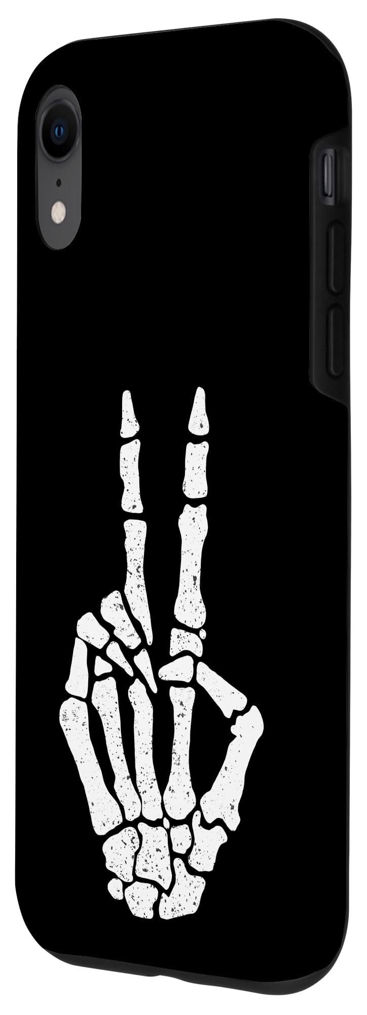 Halloween Skeleton Hand Peace Sign Funny Costume Case for iPhone XR