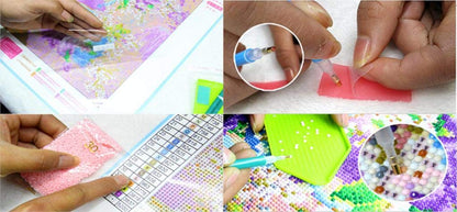 DIY 5D Diamond Painting Number Set 12X16 Inch, Full Round Drill Diamond Artist Wall Decoration Adult Art kit Living Room Bedroom Decoration paintingMa-009