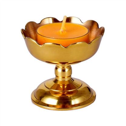 cfycfy987 Candelabra Classical Candle Holder Creative Flower Candlestick Table Decoration Zen Buddhist Temple Offering (Excluding Candles) Candle Sticks Holder