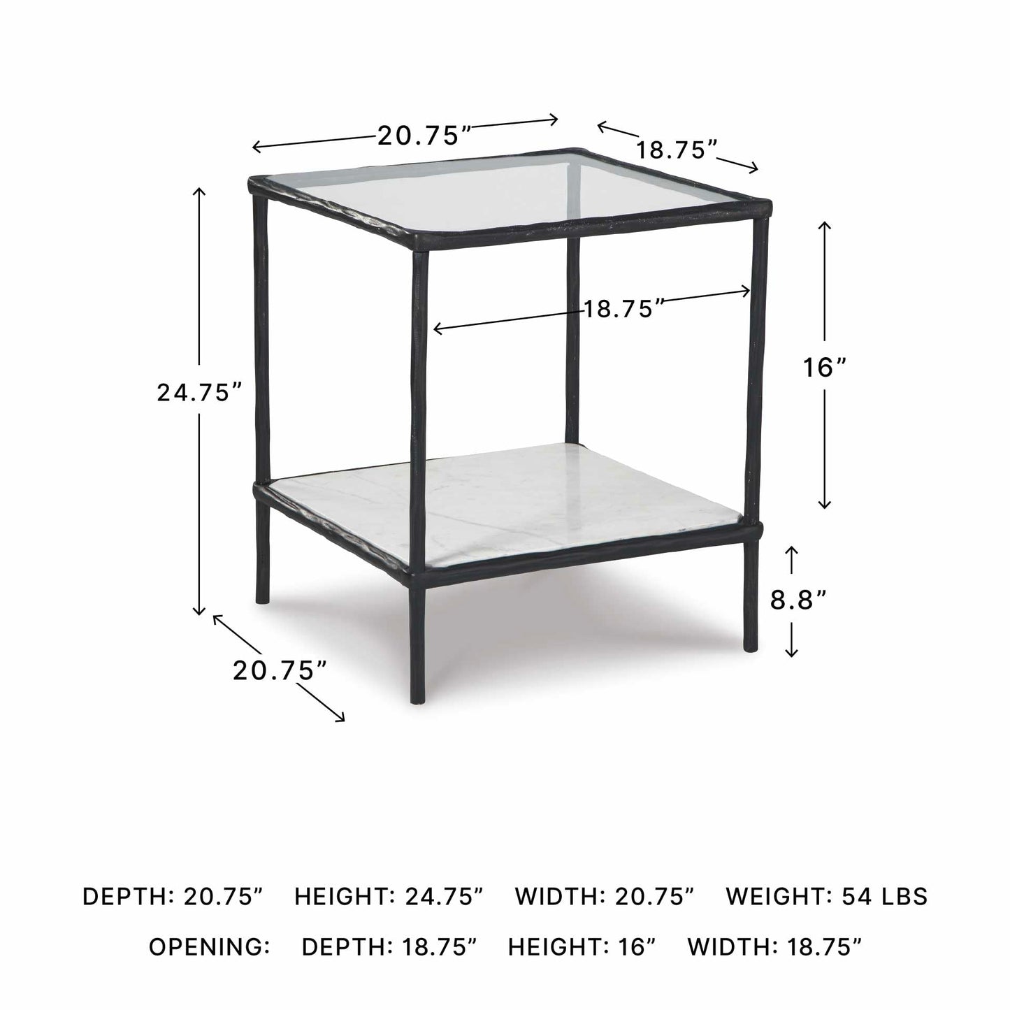 Signature Design by Ashley Ryandale Contemporary Accent Table, Antique Black