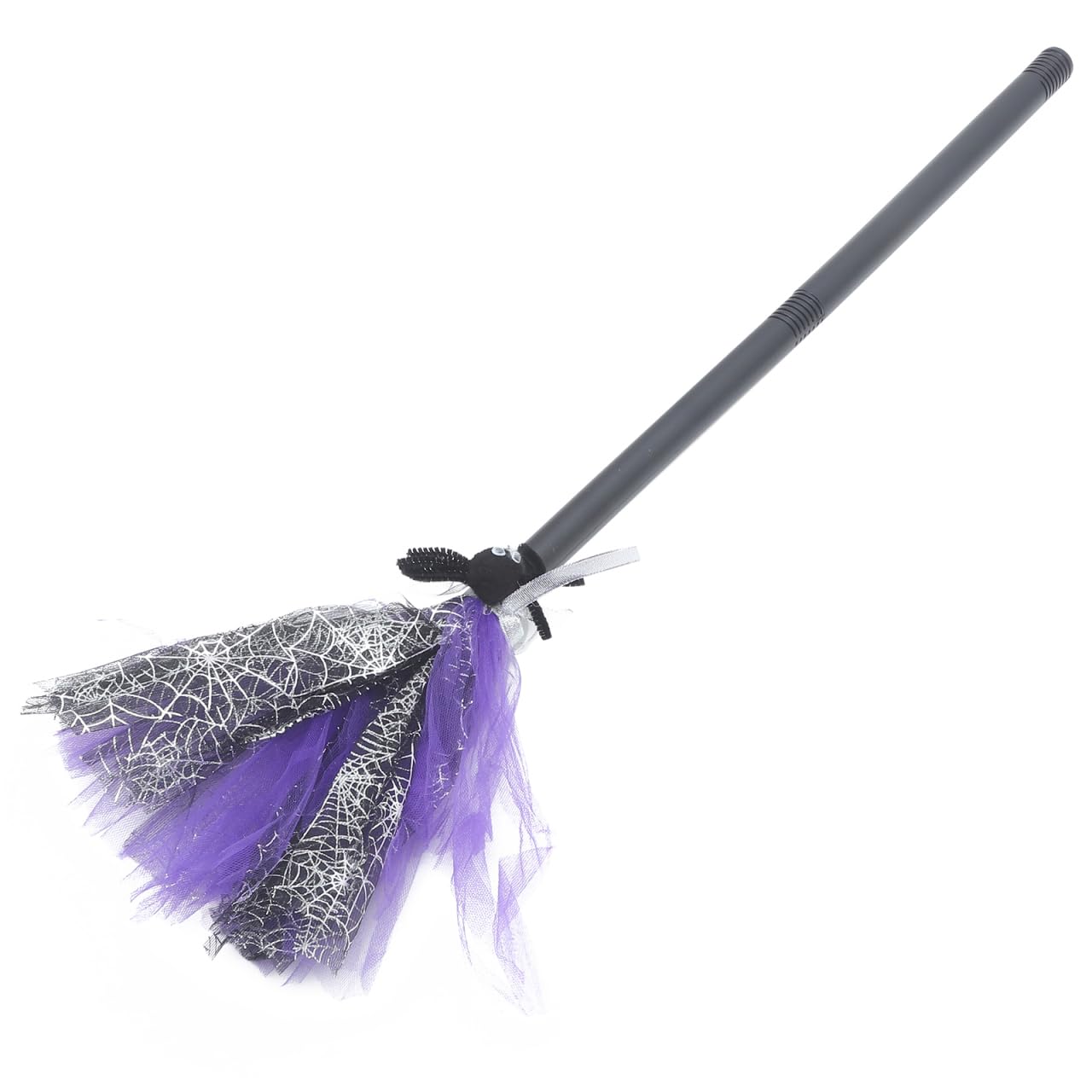 Purple Wizard Broom for Halloween Decorations 76cm Plastic Witch Broomstick Prop for Party Cosplay Wizard Flying Stick for Teens Adults Halloween Party Cosplay Supplies