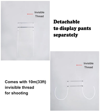 Flexible Clothing Mannequin Display, Female Outfit Hangers for Shops, Detachable Portable Clothes Rack, Full Body Mannequin Dress Form Torso