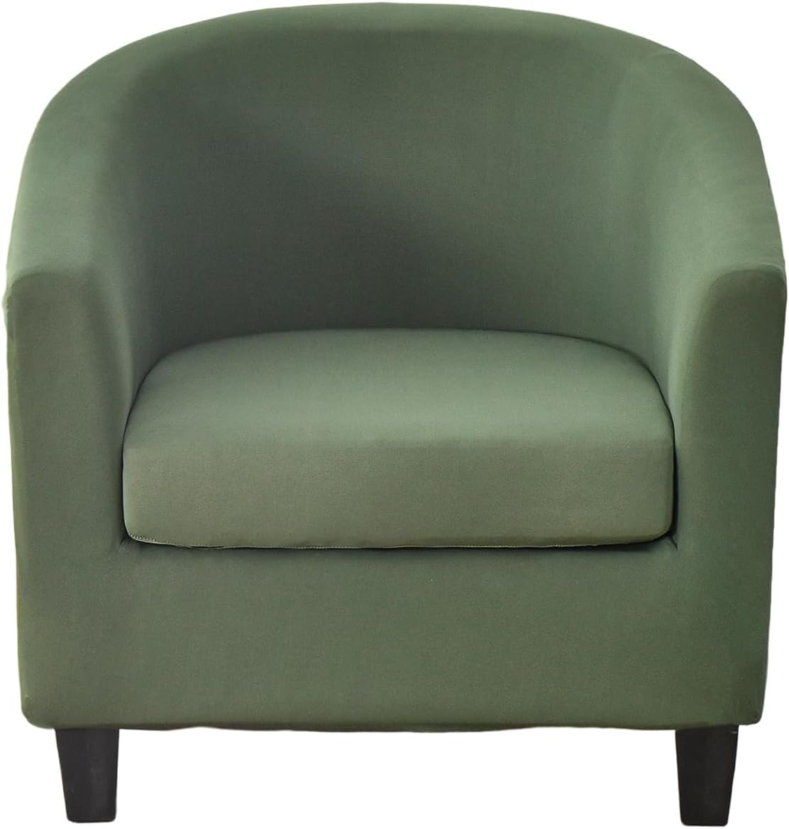 2 CRFATOP Piece Club Chair Slipcover Stretch Barrel Chair Covers Solid Tub Chair Slipcovers Soft Armchair Covers