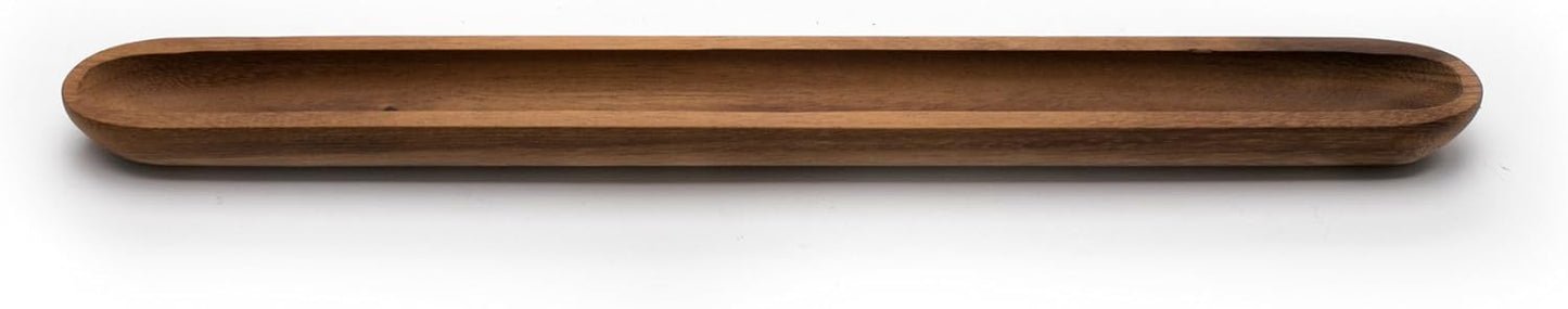 Ironwood Gourmet Olive Canoe, 1 x 1.75 x 16 inches, Brown