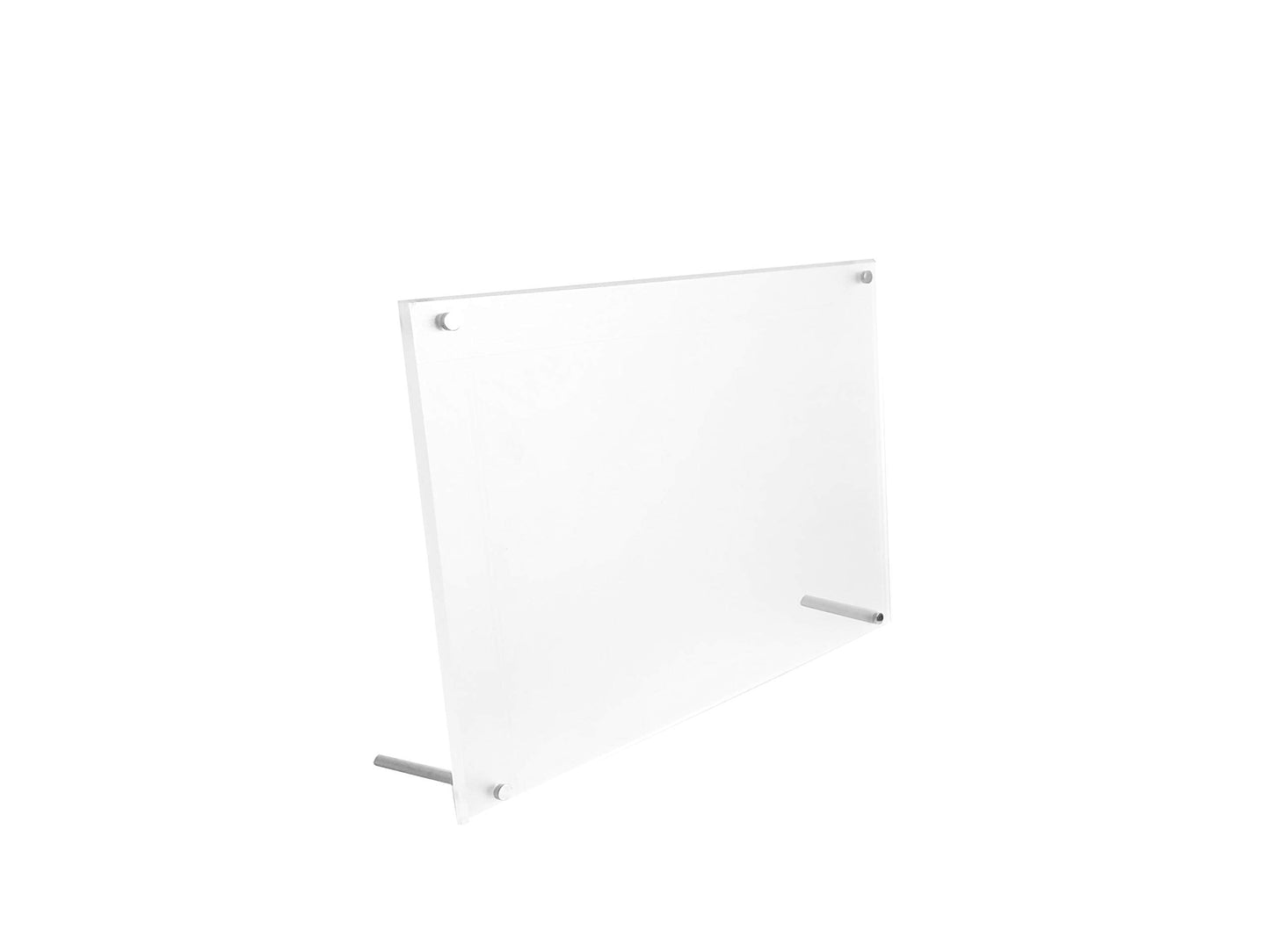 B&NN 8.5" * 11'' Acrylic Picture Frame Floating Look，3MM + 3MM Thickness Clear Photo Frame，Desktop Frame less Display, Self Standing (8.5" * 11'')