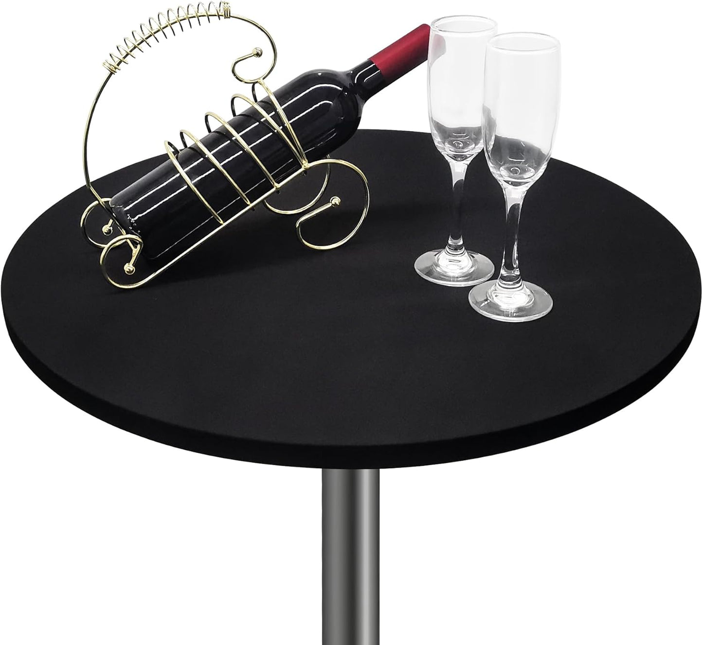 24 Inch Small Round Fitted Table Cover Cocktail Table Topper Cap Elastic Tablecloth Stretch Spandex Tables Cloth