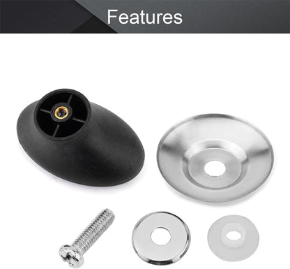 MroMax Universal Pot Lid Cover Knob Handle, Replacement Knob for Kitchen Cookware, Black