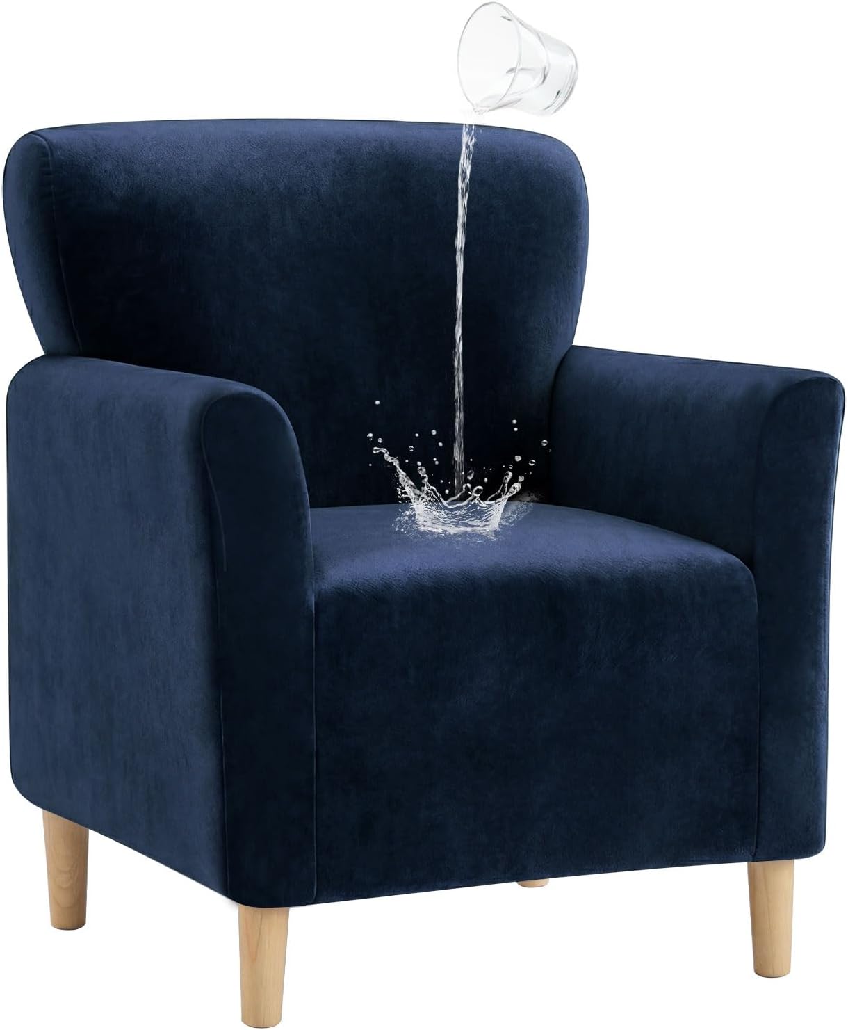 NICEEC Spandex Stretch Accent Chair Covers Armchair Soft Modern Banquet Arm Chair Cover Water Repellent Mid Century