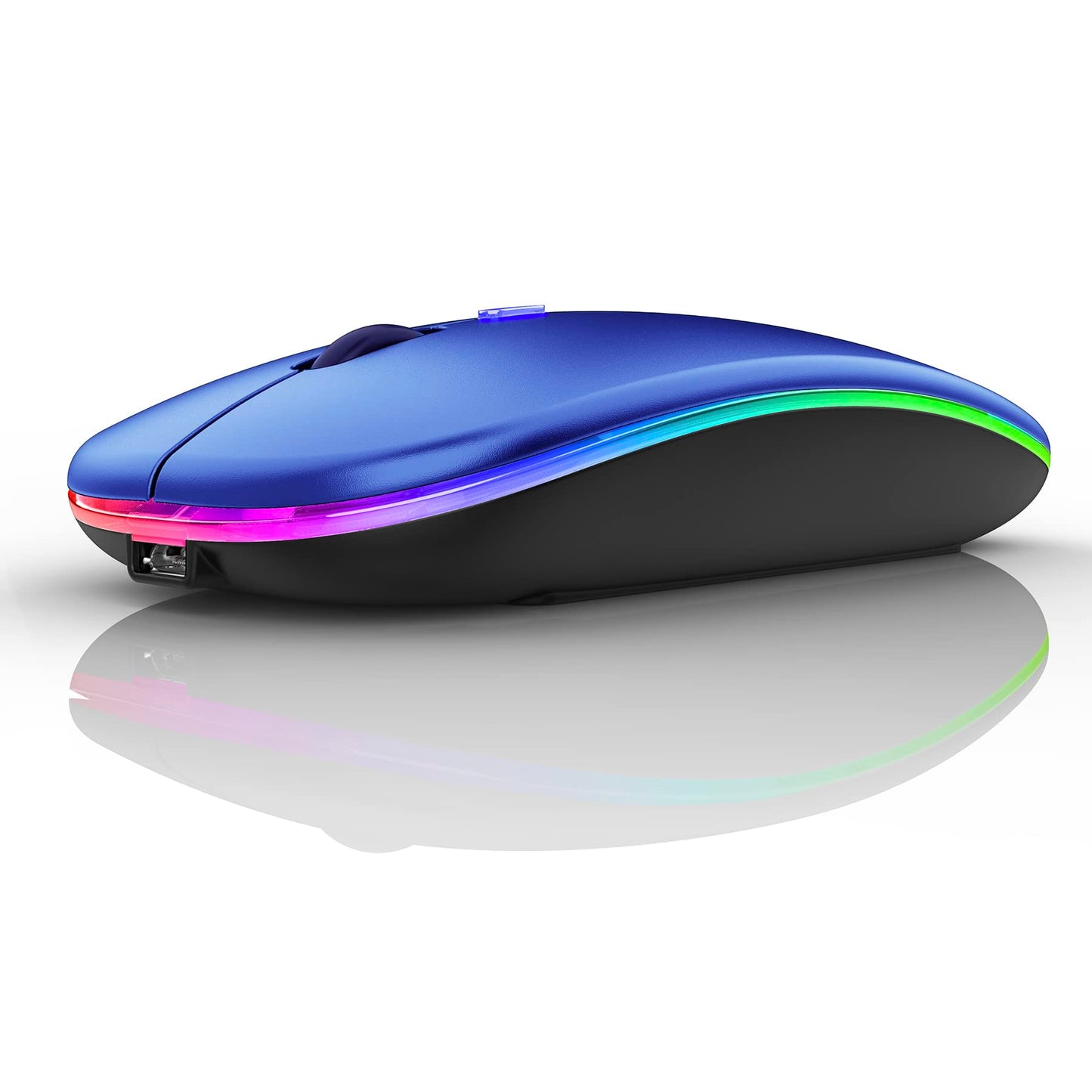 Bluetooth Wireless Mouse for Laptop mac MacBook ipad MacBook air MacBook pro pc Desktop Computer Windows Chromebook Notebook (Silver)