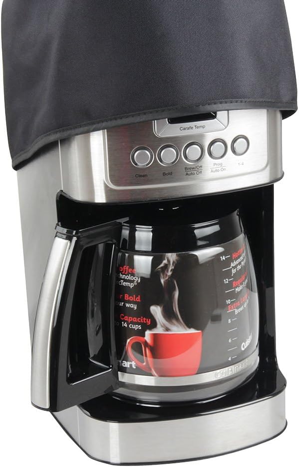 Hermitshell Dust Proof Cover - Soft Velvet Lining Fits Cuisinart DCC-3200AMZ / DCC-3400 14 Cup Programmable Coffeemaker