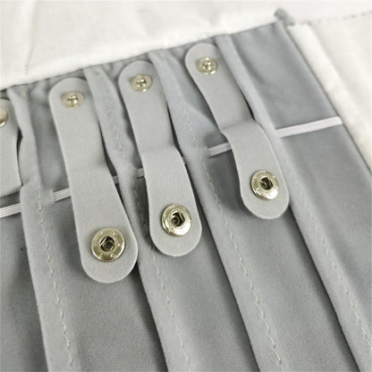 SCIKHEFT Portable Jewelry Roll Untangled Secure Necklace Travel Storage Bag Displays Holder 16 Chain (Black and Gray)