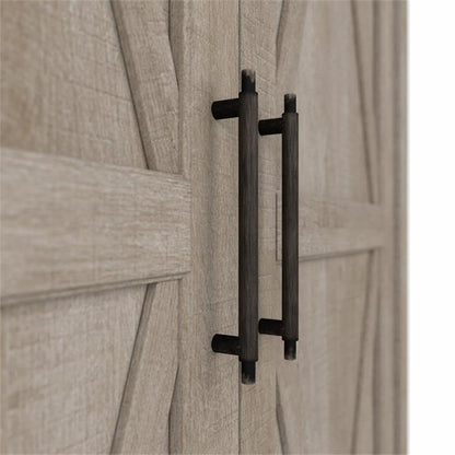 Bush Home Key West Kitchen Pantry Cabinet in Washed Gray