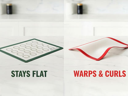 Silicone Baking Mats Set - 3 Non-Stick Reusable Oven Liners | Parchment-Free (18" x 13" & 15" x 10")