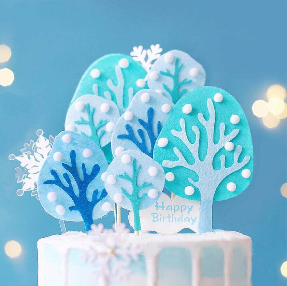 JeVenis Winter Penguin Cake Decoration - Snowflake Supplies for Onederland Party