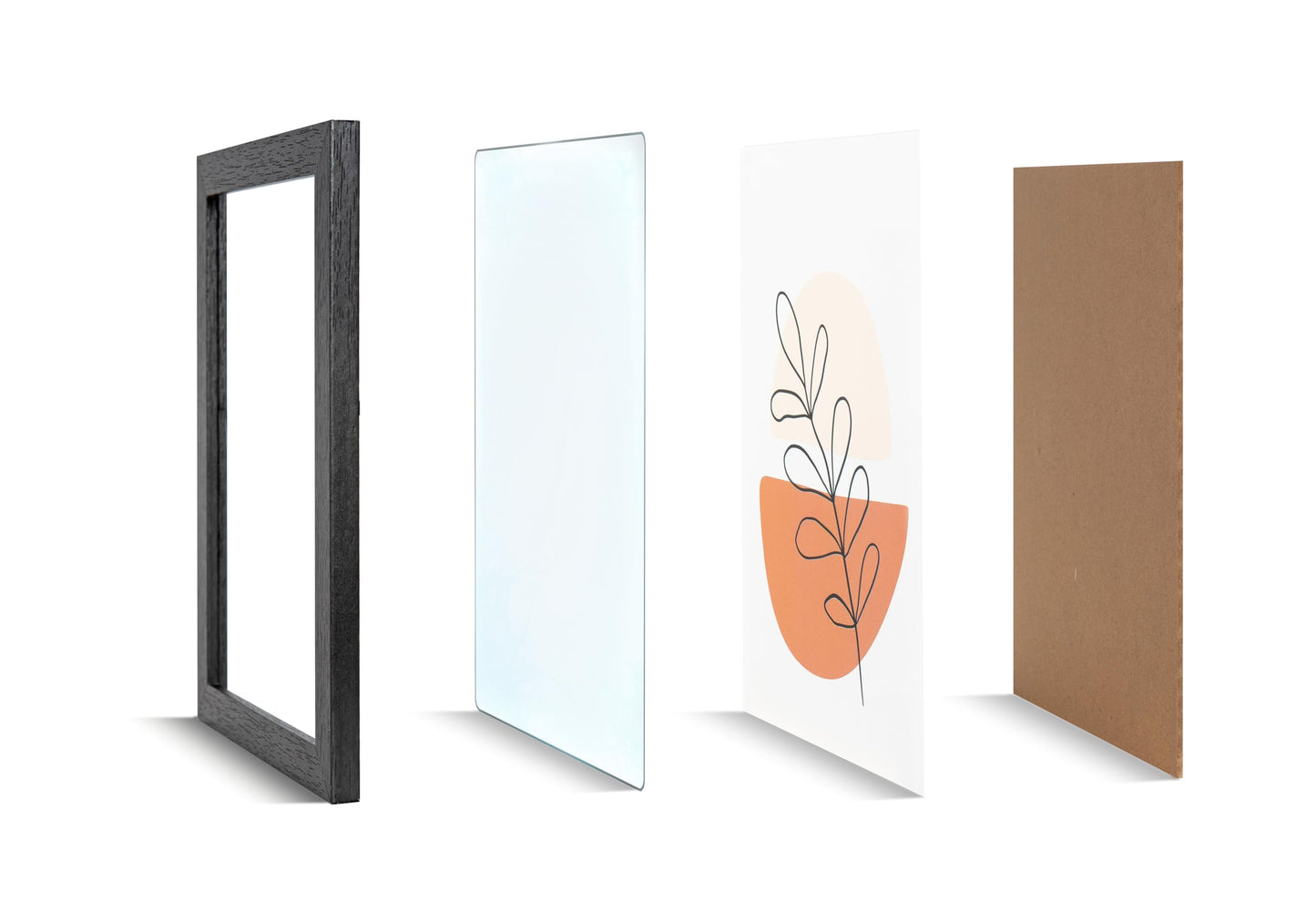 Scholartree 16 Pack Picture Frames Collage Wall Decor for Mounting or Tabletop Display, Picture Frame Set for Family, Multi Sizes Including 2pcs 11 x 14, 2pcs 8 x 10, 6pcs 5 x 7, 6pcs 4 x 6, Picture Frames Collage Black