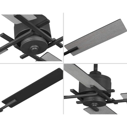 Progress Lighting Bedwin Collection 56" Four-Blade Graphite Ceiling Fan