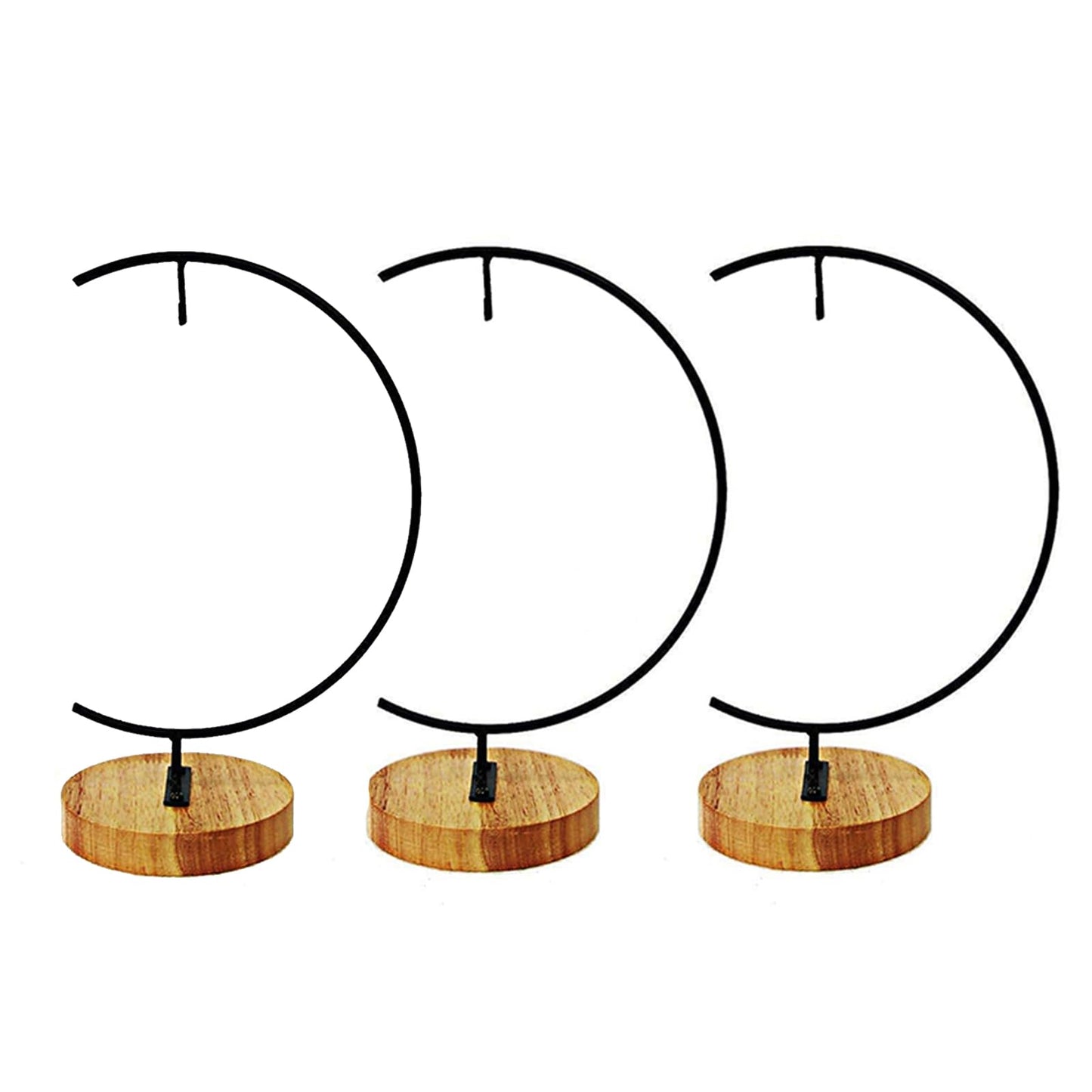 YY YEARCHY Awesomes Terrarium Ornament Display Stand Metal Stand Air Plant Stand Flower Pot Stand Holder Iron Pothook Stand for Hanging Glass Terrarium Globe Ball (2, Black)