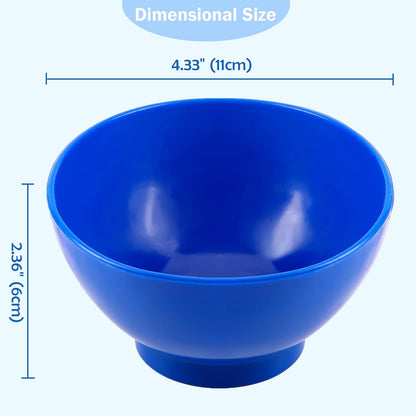 JMU 4.33" x 2.36" Dental Mixing Bowl, Flexible Rubber Bowl for Alginate Impression Plaster Materials