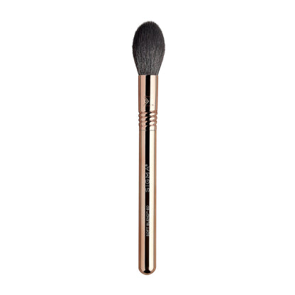 Sigma Beauty Glam ‘N Glow Mini Eye Makeup Brush Set – Set of 3 Eye Makeup Brushes for Blending, Shading, Lining, and Smudging, Includes Stylish Black Small Makeup Bag (4 Pcs)