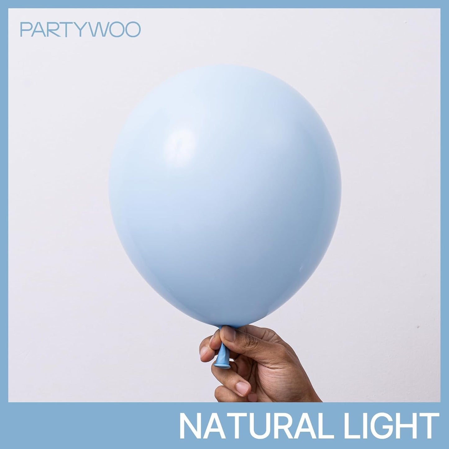 PartyWoo Baby Blue Balloon Arch Kit - 127pcs in Various Sizes for Graduation, Baby Shower & Gender Reveal Decor