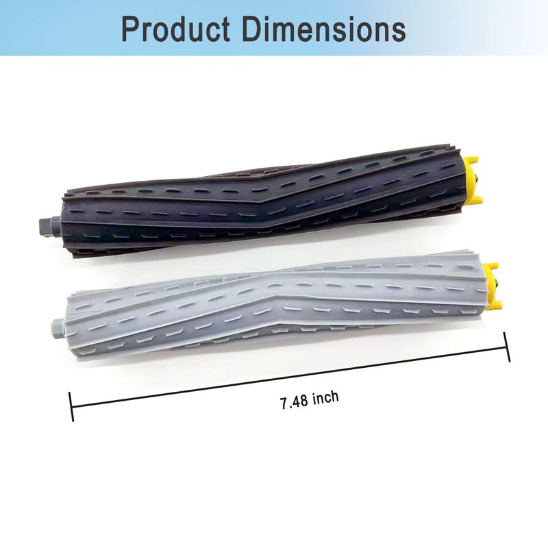 Replacement Parts Accessories for Roomba 800 900 Series 805 860 870 871 880 890 960 980 985 891 960 961 964 980 981 Vacuum 4 Sets Multi-Surface Rubber Brush Roller Replacement Parts