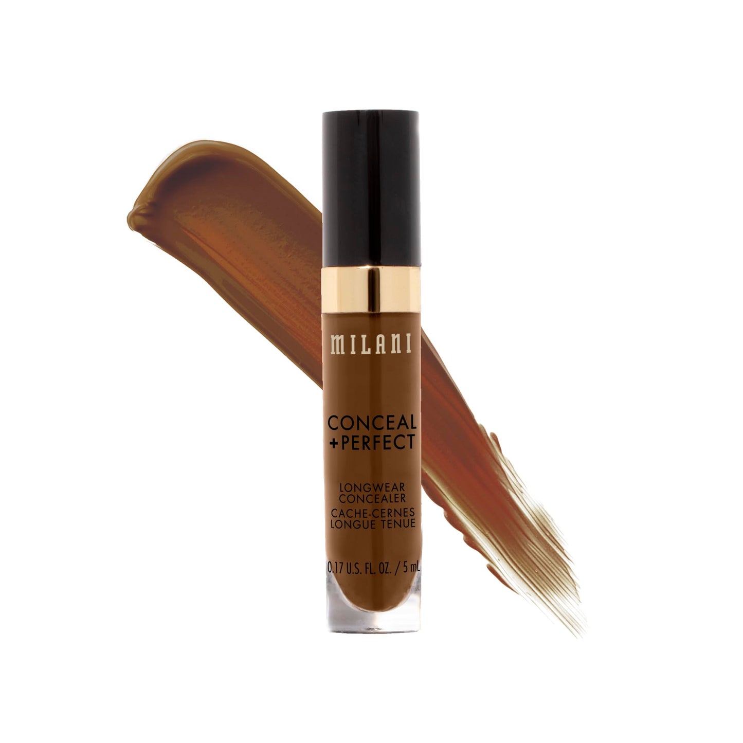 Milani Conceal + Perfect Longwear Concealer Full Coverage Infused with Hyaluronic Acid & Vitamin E, Cover Dark Circles, Blemishes & Skin Imperfections for Long-Lasting Wear - Light Nude