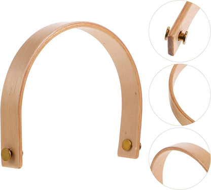 Luxshiny 2 Sets Wooden Teapot Handle Replacement, U Shape Kettle Handle for Stovetop Teapot, Pottery, Stainless Steel