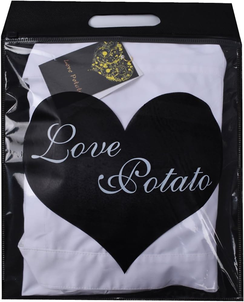 Love Potato Cute White Retro Kitchen Restaurant Aprons for Women Girls - Waitress Apron Gift