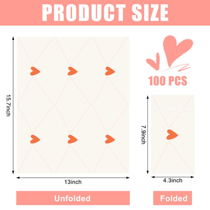 Havawish 100 Pcs Love Letters Disposable Napkins Love Heart Cocktail Napkins Red Heart Sign Paper Guest Hand Towel for Wedding Anniversary Bridal Shower Valentine Party Lunch Dinner Kitchen Bathroom