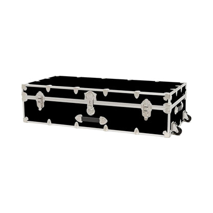 Rhino Trunk & Case Aromatic Cedar Trundle Trunk with Wheels - 44”x20”x12” Home Storage Chest Trunk - USA Made Secure Under Bed Footlocker for Clothes, Blankets & Pillows - Underbed Shoe Storage Box