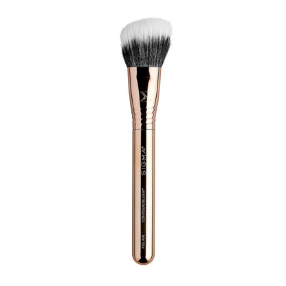 Sigma Beauty Glam ‘N Glow Mini Eye Makeup Brush Set – Set of 3 Eye Makeup Brushes for Blending, Shading, Lining, and Smudging, Includes Stylish Black Small Makeup Bag (4 Pcs)
