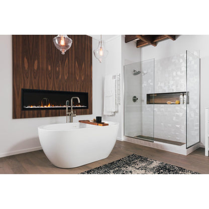 Miseno MNO6030SFSO 59" Free Standing Acrylic Soaking Tub with Center Drain - White