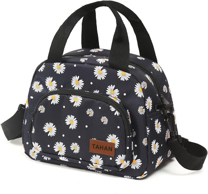 Insulated Lunch Box for Women, Designer Small Lunch Cooler for Office Work, Fit Fresh Thermal Hot Lunch Bag