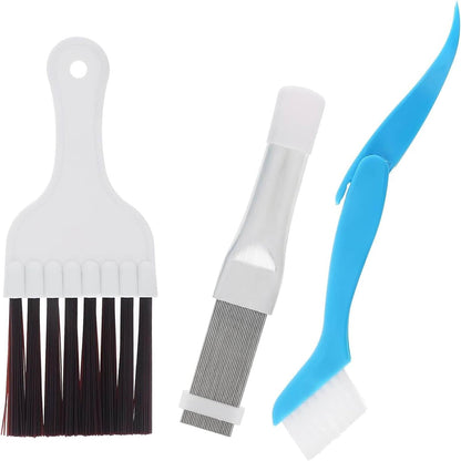 Air Conditioner Condenser Fin Comb Cleaner Kit, Stainless Steel Metal Fin Comb for Evaporator Radiator Repair