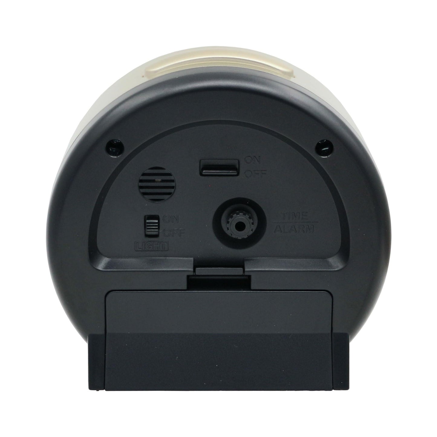 SEIKO QHE199GLH Round Classic Non Ticking Bedroom Alarm Clock, Gold, 4.6 x 4.7 Inches