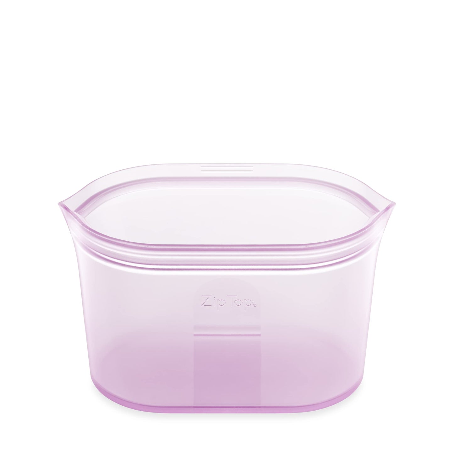Zip Top Reusable Food Storage Bags | Medium Dish [Frost] | Silicone Meal Prep Container | Microwave, Dishwasher and Freezer Safe | Made in the USA