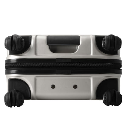 Traveler's Choice Art of Travel Hardside Expandable Luggage with Spinner Wheels, Silver