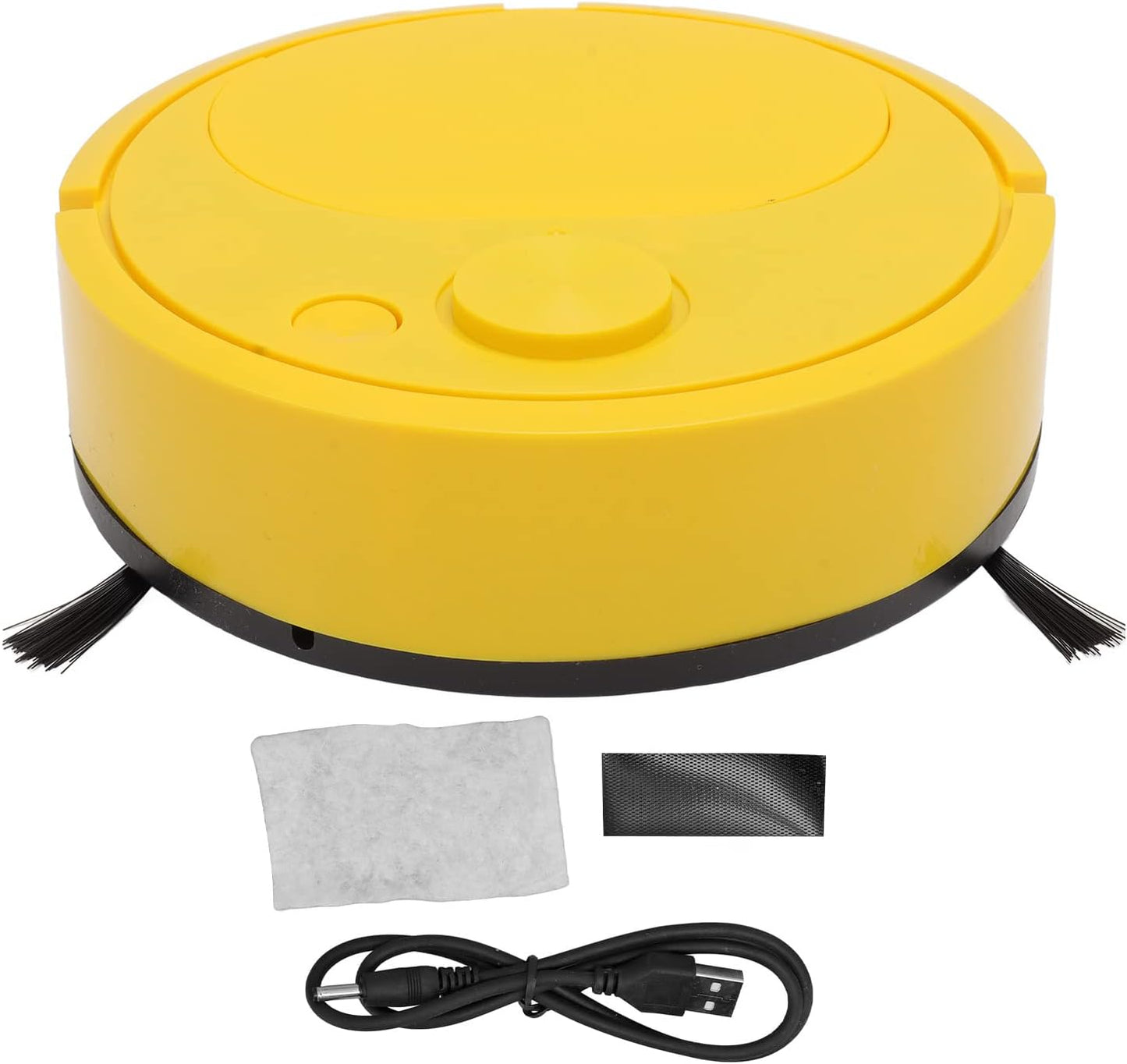 Luqeeg Robot Vacuum Cleaner, USB Charging Smart Sweeping Robot for Wooden Flooring, Low Pile Carpet, Pet Hair
