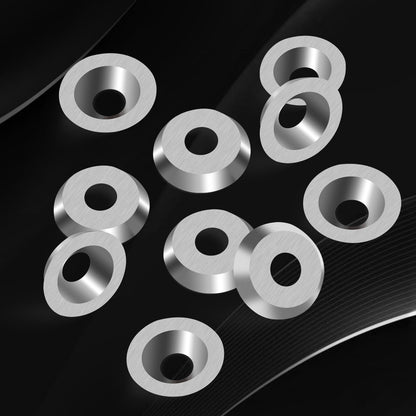 16mm Round Carbide Inserts for Woodturning, Indexable Tungsten Carbide Cutter Inserts Set fits for DIY Woodworking Wood Lathe Turning Finisher Hollower Tools with Screws 10pcs (M5*12)