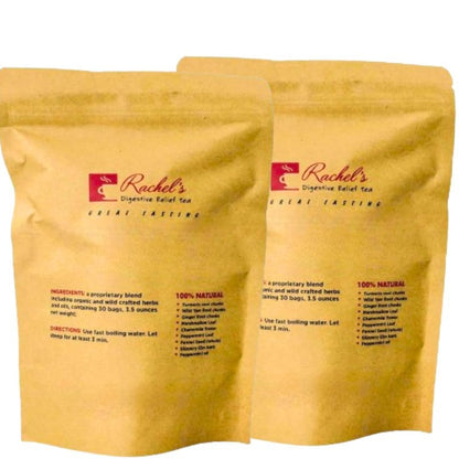 (60 Bags/120 Cups) Rachel’s Tea: Turmeric, Wild Yam, Ginger, Marshmallow, Chamomile, Peppermint, Fennel Slippery Elm