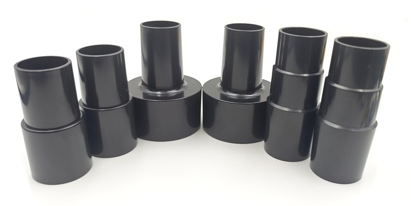 Plastic Vacuum Converter Reducer Attachments Fits Vacuum Cleaner， 1-3/8" to 1-1/4", 2-1/2" to 1-1/4", 1-1/4" to 1-3/8" to 1-1/2"（6 Pieces）